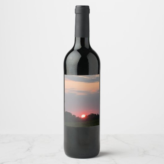 Étiquettes de boisson Sunset (Devant)