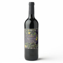 Étiquettes de boissons alimentaires Halloween Goth