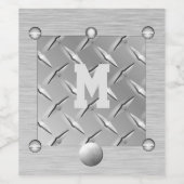 Étiquettes de boissons en métal et en acier (Étiquettes simples)