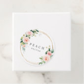 Étiquettes de boissons rosées Cocktails Mimosa (En situation)