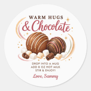 Étiquettes de Bombes de Chocolat Chaud au Chocolat
