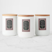 Étiquettes de bonbons de Noël en pot Étiquettes Ca (Bouteilles)