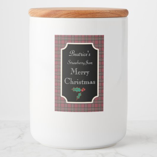 Étiquettes de bonbons de Noël en pot Étiquettes Ca (Devant)