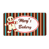 Étiquettes de bonbons en forme de biscuits rayés a (Devant)