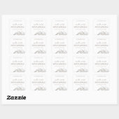 Étiquettes de bougie de soja neutre (Feuille)
