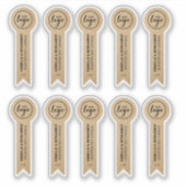 Étiquettes de bougie en forme de ruban Kraft Soy (Devant)