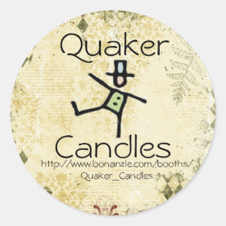 Étiquettes de bougie Quaker