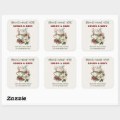 Étiquettes de bougies Cocoa & Cozy (Feuille)