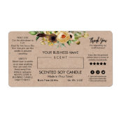 Étiquettes De Bougies Vierges Avec Un Thème De Pay (Devant)