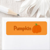 Étiquettes de boulangerie Citrouille personnalisab (En situation)