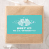 Étiquettes de boulangerie de Vacances, Aqua (En situation)