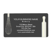 Étiquettes de boulangerie moderne simple pour entr (Devant)