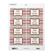 Étiquettes de boulangerie Vintage customisée (Feuille entière)