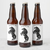 Étiquettes de bouteille de bière à cheval debout a (Bouteilles)
