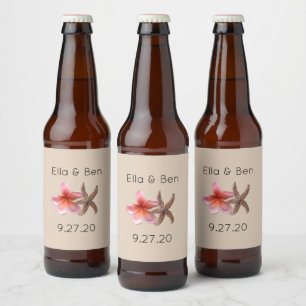 Étiquettes de bouteille de bière de mariage person