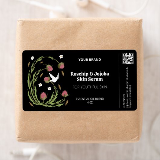 Étiquettes de bouteille de dropper de Botanique No (En situation)