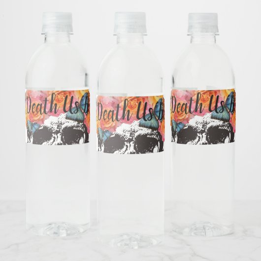 Étiquettes de bouteille de mariage Skull Until Dea (Bouteilles)