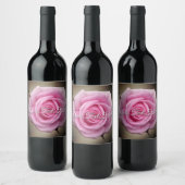 Étiquettes de bouteille de rose personnalisées  (Bouteilles)