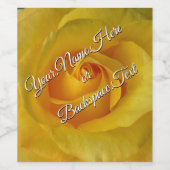 Étiquettes de bouteille de rose personnalisées  (Étiquettes simples)