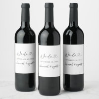 Étiquettes de bouteille de vin Bohème pour décorat