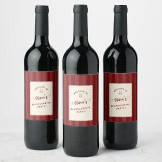 Étiquettes de bouteille de vin personnalisées pour