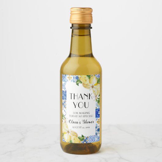 Étiquettes de bouteille de vin pour la douche de m (Devant)