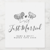 Étiquettes de bouteille de vin sur mesure pour la  (Étiquettes simples)