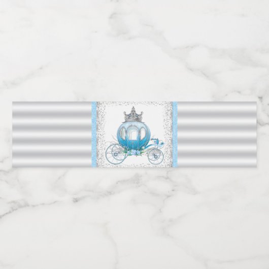 Étiquettes de bouteille d'eau de Cendrillon (Étiquettes simples)