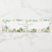 Étiquettes de bouteille d'eau de citrouille blanch (Étiquettes simples)