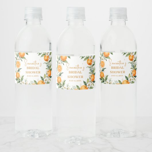 Étiquettes de bouteille d'eau de douche nuptiale M (Bouteilles)