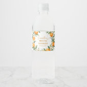 Étiquettes de bouteille d'eau de douche nuptiale M (Devant)