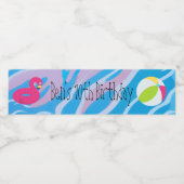 Étiquettes de bouteille d'eau de la fête de la pis (Étiquettes simples)