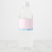 Étiquettes de bouteille d'eau de la princesse Cend (Dos)