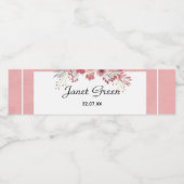 Étiquettes de bouteille d'eau de mariage élégantes (Étiquettes simples)