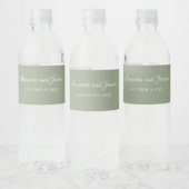 Étiquettes de bouteille d'eau de mariage Typograph (Bouteilles)