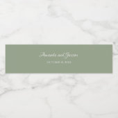 Étiquettes de bouteille d'eau de mariage Typograph (Étiquettes simples)