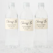 Étiquettes de bouteille d'eau de mariage Typograph (Bouteilles)
