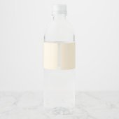Étiquettes de bouteille d'eau de mariage Typograph (Dos)