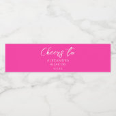 Étiquettes de bouteille d'eau de mariage Typograph (Étiquettes simples)