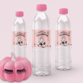 Étiquettes de bouteille d'eau Halloween SKULL-ÉBRA