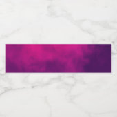 Étiquettes de Bouteille d'eau magenta personnalisé (Étiquettes simples)