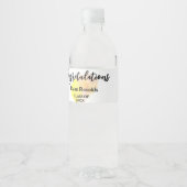 Étiquettes de bouteille d'eau personnalisée, fête  (Devant)