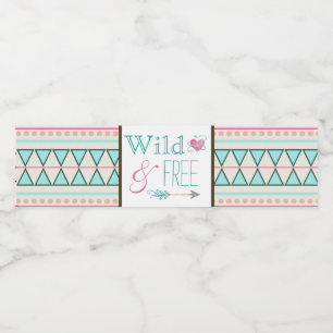 Étiquettes de bouteille d'eau pour Baby Shower Tri