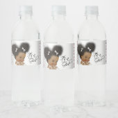 Étiquettes de bouteille d'eau pour bébé fille ethn (Bouteilles)