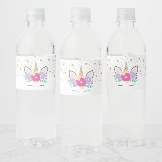 Étiquettes de bouteille d'eau pour fête d'annivers (Bouteilles)