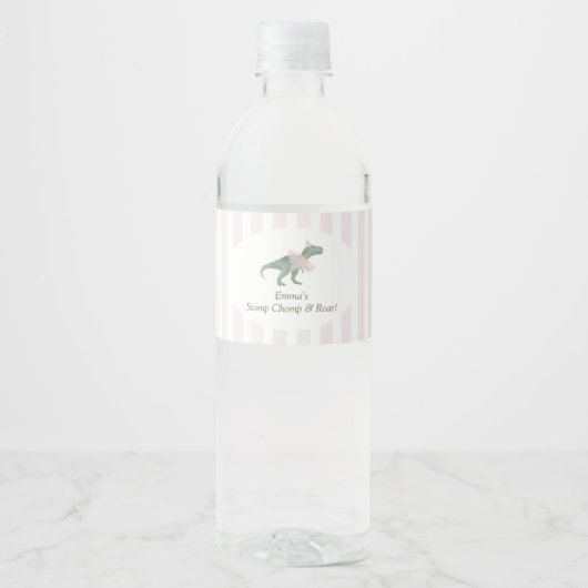 Étiquettes de bouteille d'eau pour fille avec tutu (Devant)