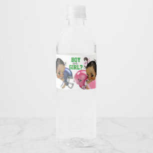Étiquettes de bouteille d'eau pour révélation du s