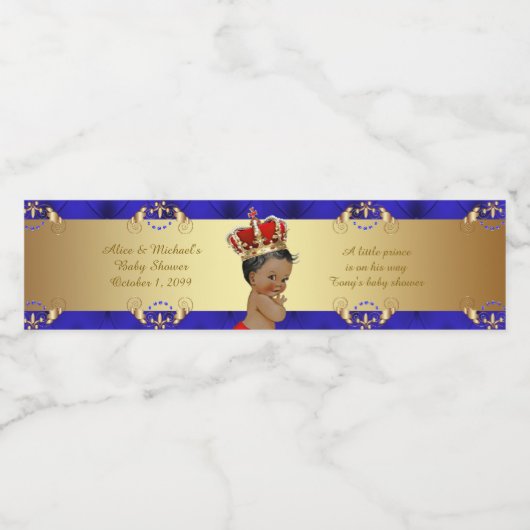 Étiquettes de bouteille d'eau, Tony bébé douche, b (Étiquettes simples)