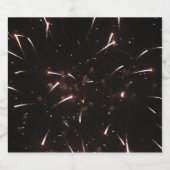 Étiquettes de bouteille Fireworks (Étiquettes simples)