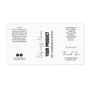 Étiquettes de bouteille moderne blanc